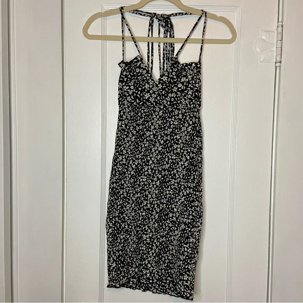 O.Vianca Ditsy Floral Strappy Mini Dress Size Medium NEW - Picture 4 of 16
